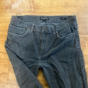 J Crew Dark Grey 32x34 Corduroy pants